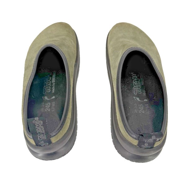BIRKENSTOCK Tatami Olive Green Suede Clogs Mules Slip-on Shoes LADIES 7 MEN'S 5 - Picture 3 of 14
